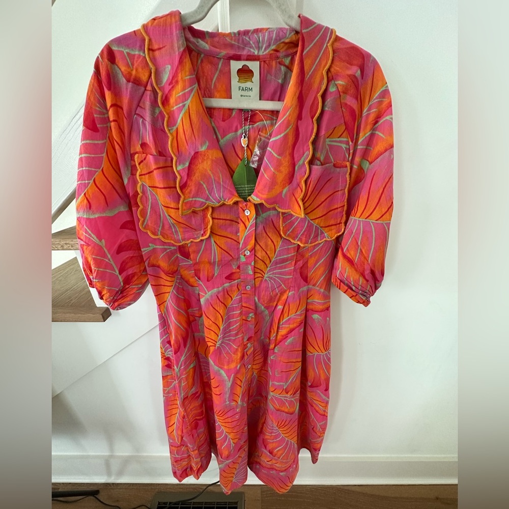 Farm Rio Bright Forest MIDI Dress